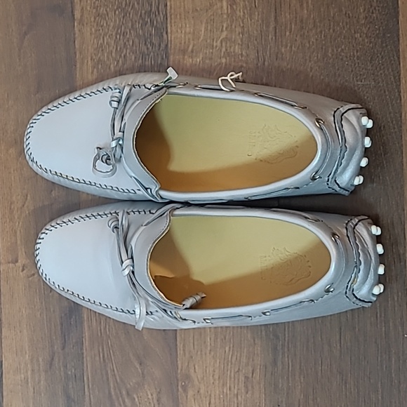 NWT Mr. Hare Men\'s Driving Shoes 10 Metallic Silver main image 7
